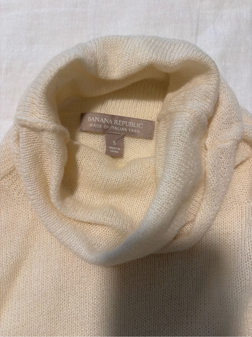 Banana Republic Ivory Cowl Neck Sweater